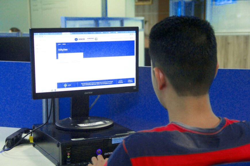 Governo do Estado desenvolve plataforma acessível aos cursos profissionalizantes do ‘Programa Vencer’