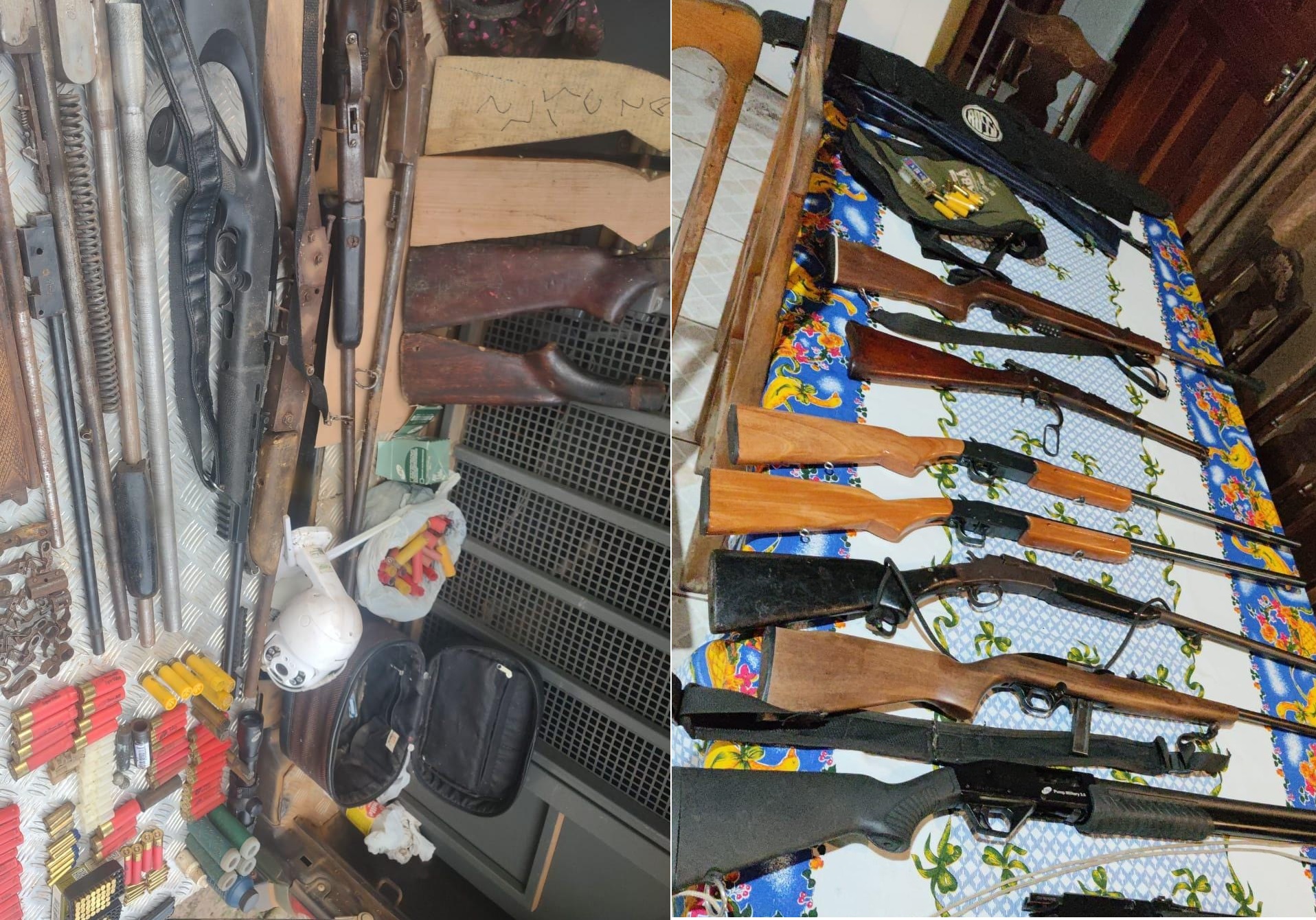 Forças de segurança desmantelam fábrica clandestina de armas em Vilhena