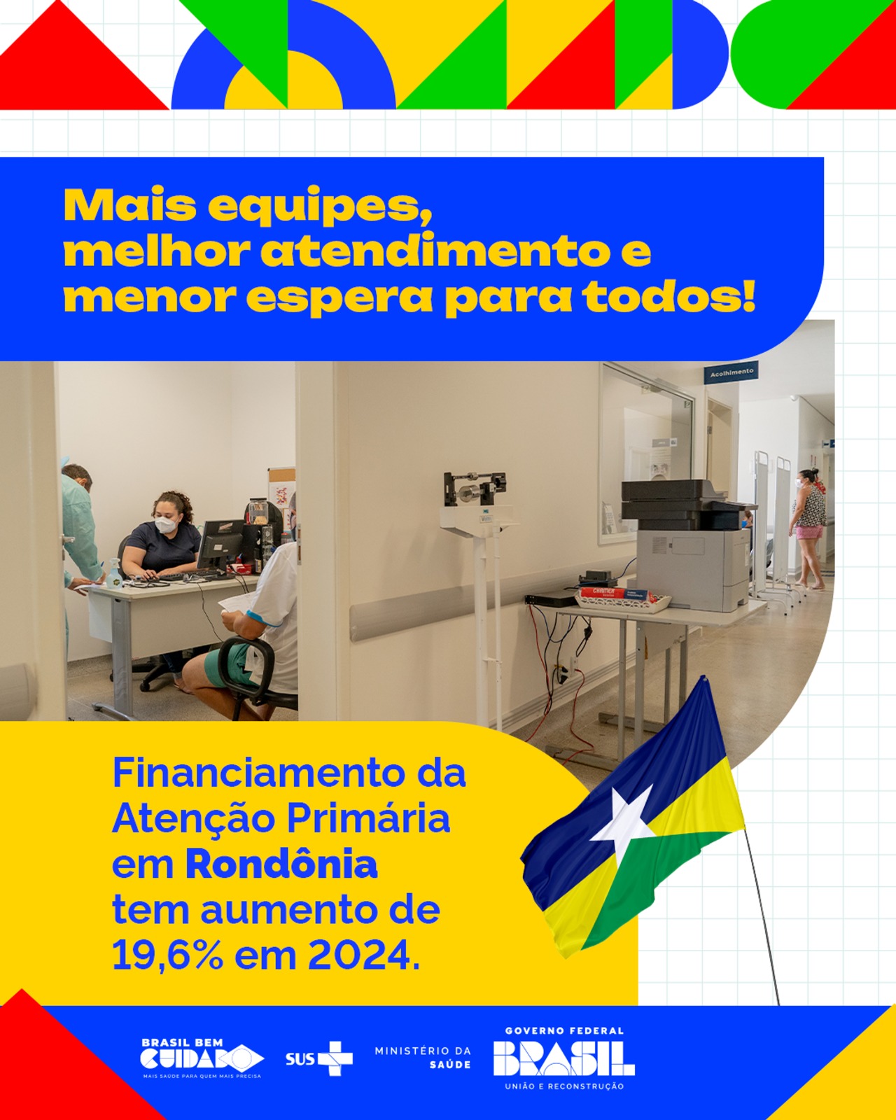 Investimento na Atenção Primária em Rondônia aumenta em 19,6% em 2024