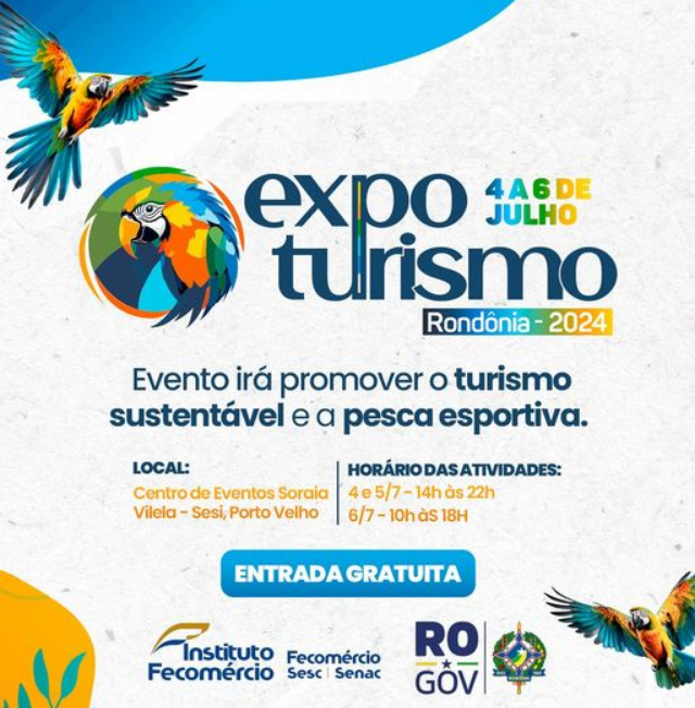 1ª ExpoTurismo Rondônia começa nesta quinta-feira, 04