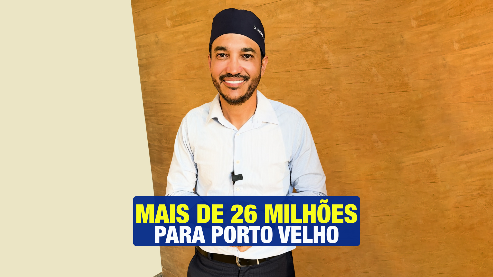 Dr. Fernando Máximo destina mais de R$ 26 milhões de emendas parlamentares para Porto Velho