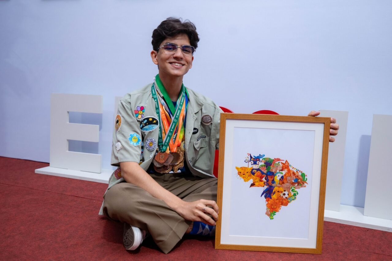 Estudante de Rondônia é campeão em Concurso Nacional de Desenho, em Brasília