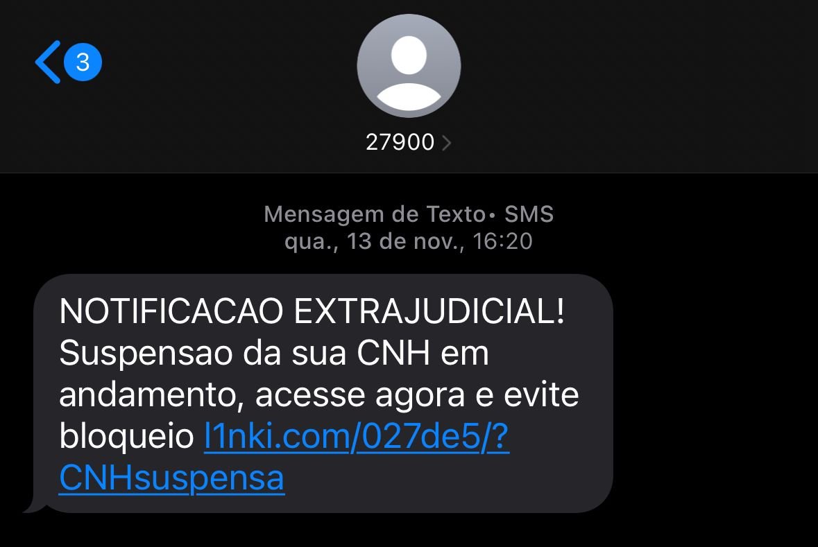 Detran alerta usuários sobre tentativas de fraude envolvendo mensagens de texto