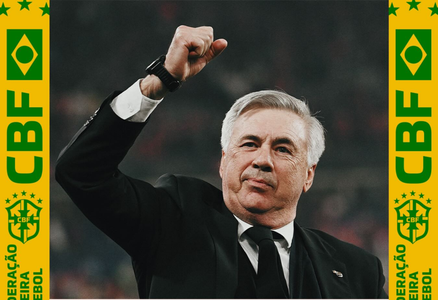 CBF anuncia Carlo Ancelotti como novo técnico da Seleção Brasileira