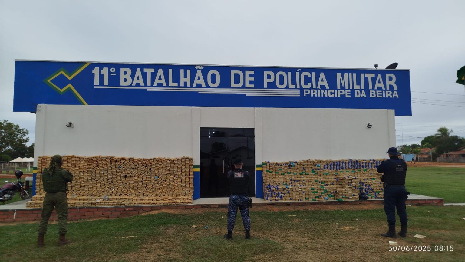 Operação integrada em Costa Marques resulta na maior apreensão de entorpecentes da história