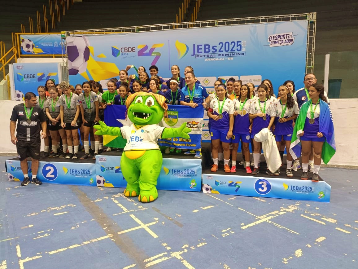 Rondônia conquista título no futsal feminino escolar sub-18 com equipe do Centro de Treinamento de Rolim de Moura