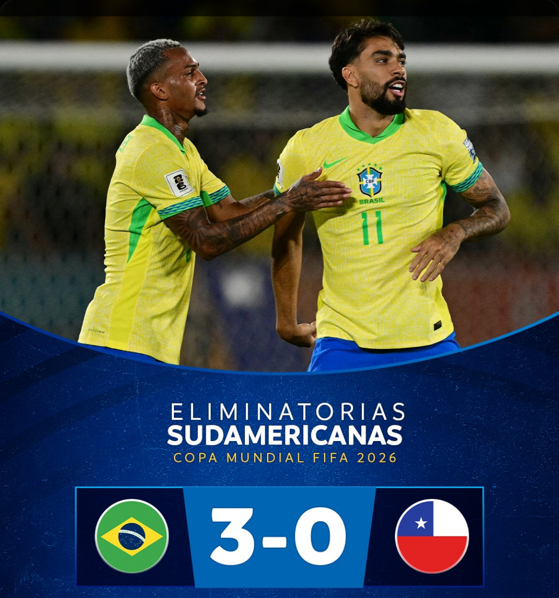 Brasil joga bem no Maracanã e derrota Chile pelas Eliminatórias