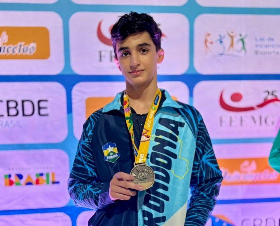 Estudante-atleta do Irã conquista medalha de bronze para Rondônia nos Jogos Escolares Brasileiros
