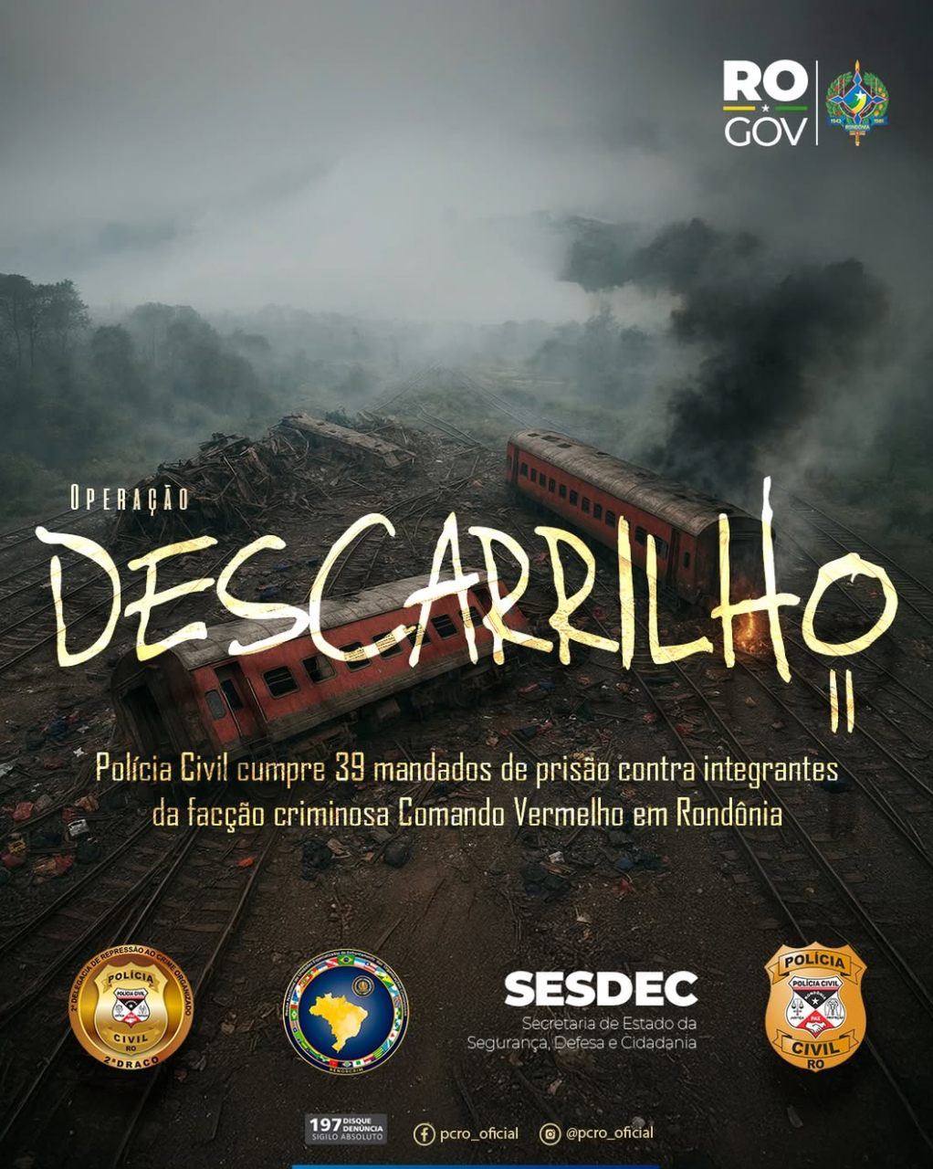 Polícia Civil de Rondônia cumpre 98 mandados contra organização criminosa
