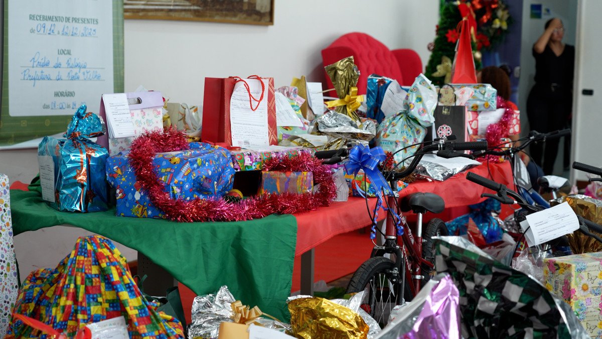 Servidores entregam centenas de presentes para o Papai Noel dos Correios