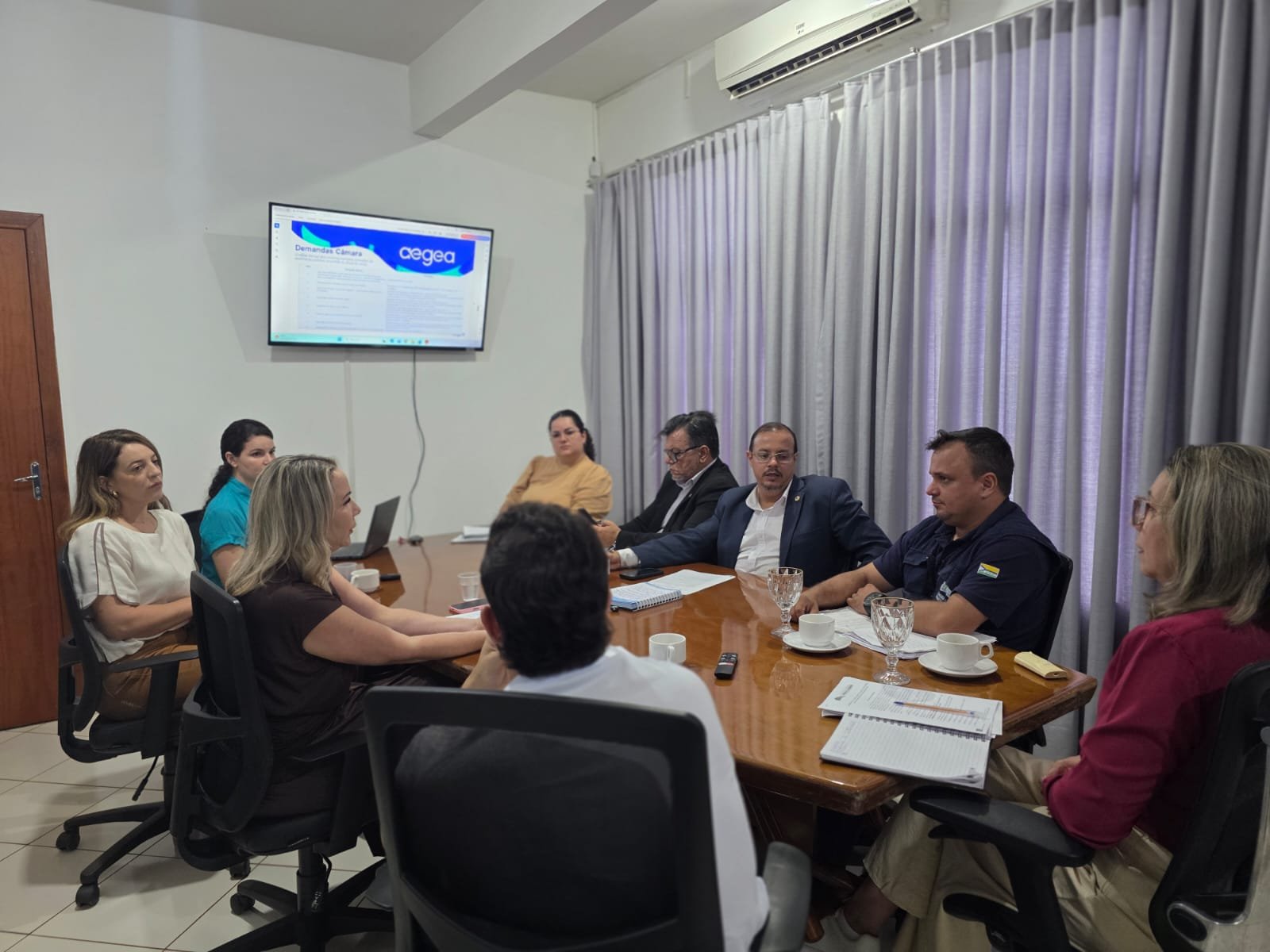 Durante reunião, Águas de Pimenta Bueno detalha investimentos e avanços no saneamento do município